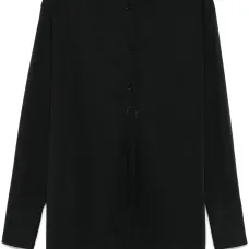 Блузка с воротником-стойкой