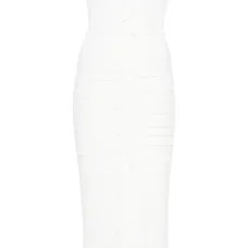 Платье миди с оборками