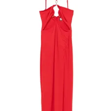 Декорированное платье миди