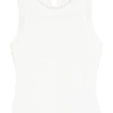 Топ с искусственным жемчугом