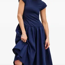 Платье миди Afternoon Elegance со складками Платье миди Afternoon Elegance со складками
