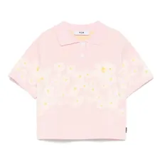 Рубашка поло вязки интарсия