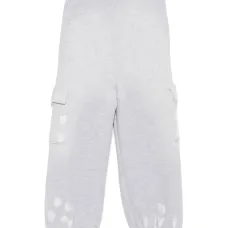 Спортивные брюки с эффектом потертости