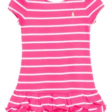 Платье с вышитым логотипом