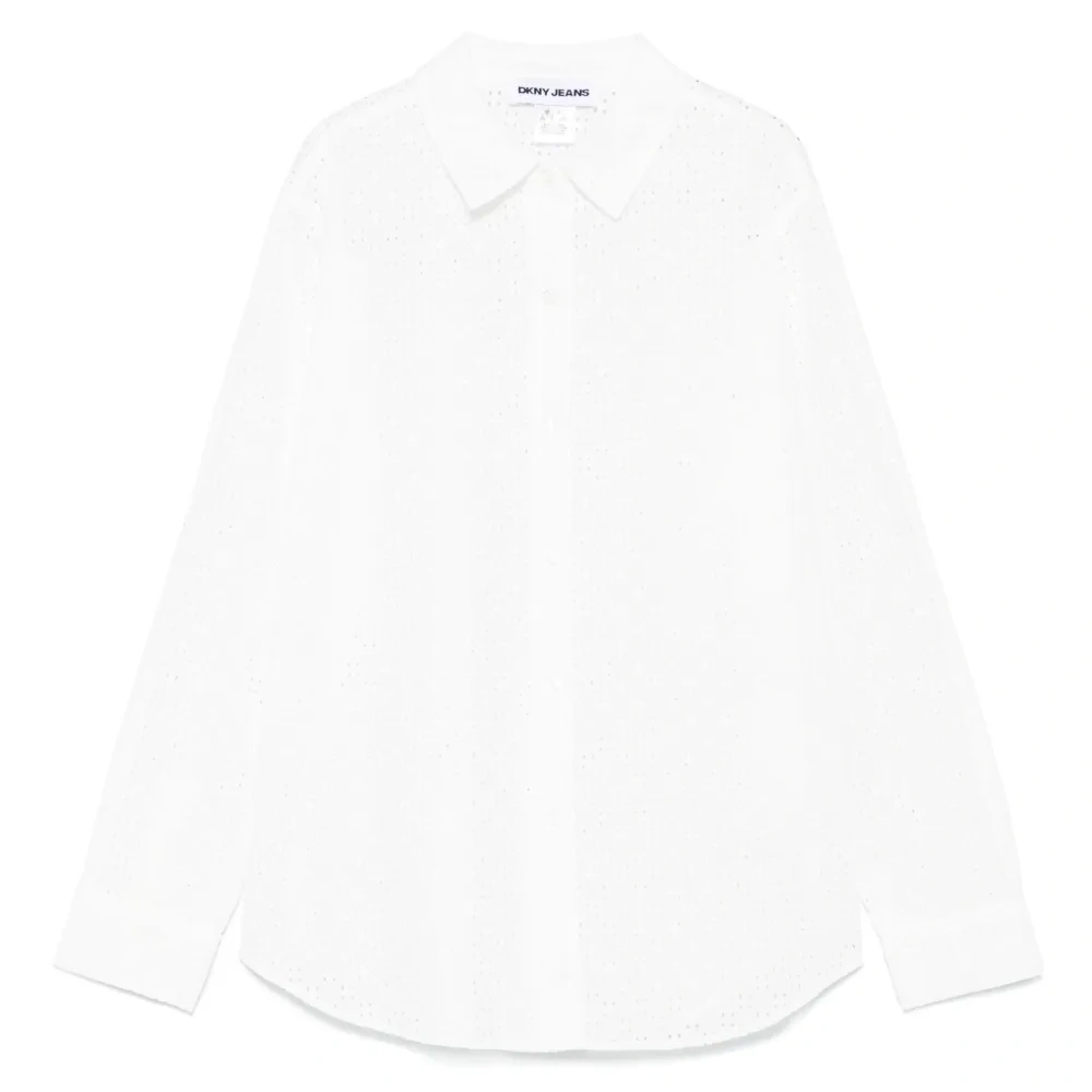 Рубашка с длинными рукавами и люверсами