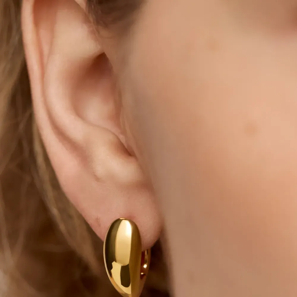 серьги-кольца Nura