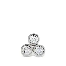 серьга Diamond Cluster из белого золота серьга Diamond Cluster из белого золота