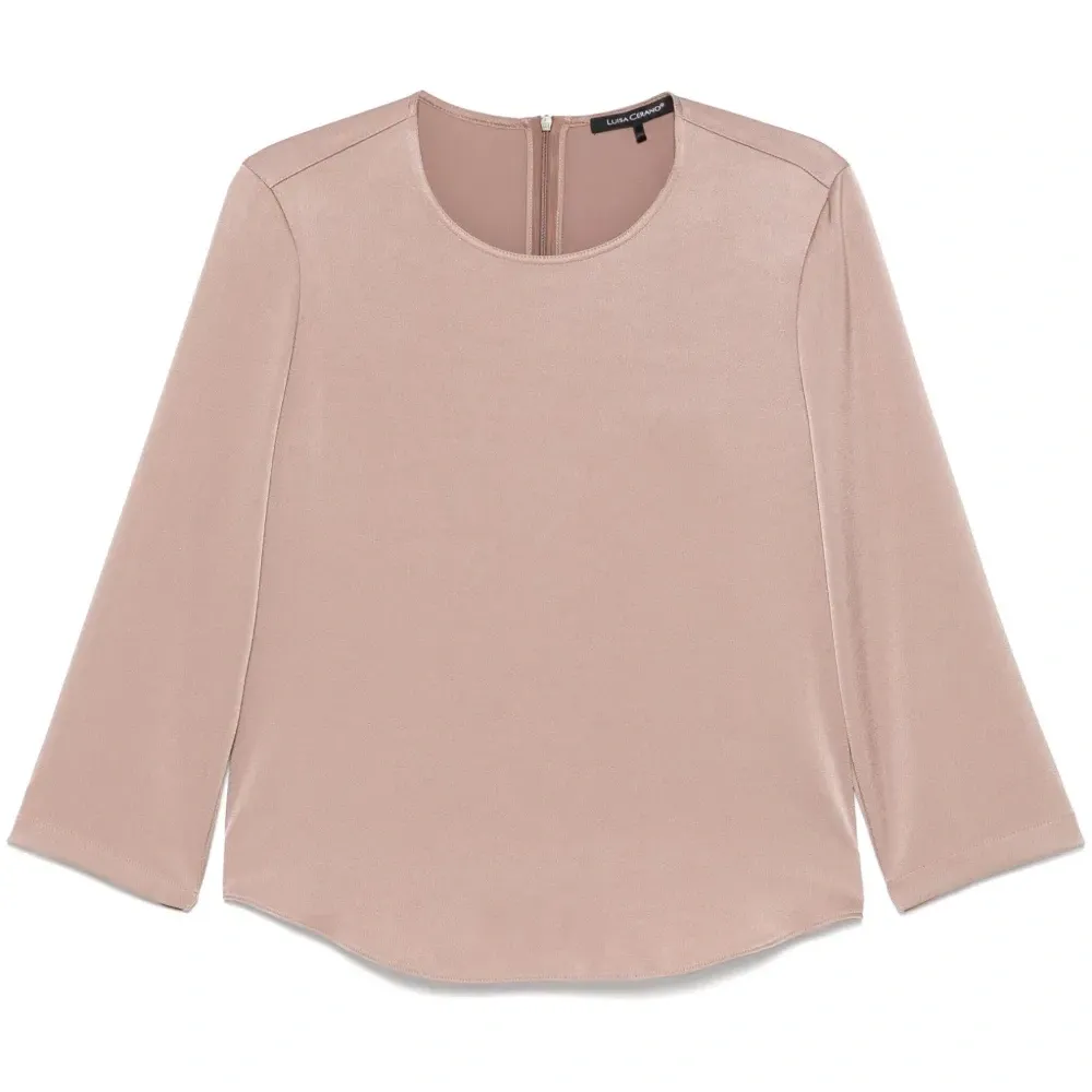 Атласная блузка