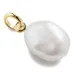 подвеска из желтого золота с барочным жемчугом