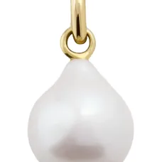 подвеска из желтого золота с жемчугом