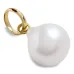 подвеска из желтого золота с жемчугом
