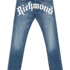 джинсы с логотипом