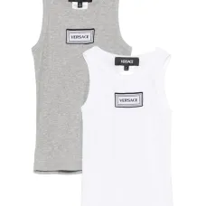 Комплект из двух топов с вышитым логотипом