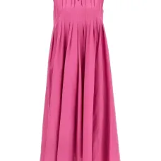 Платье миди со складками