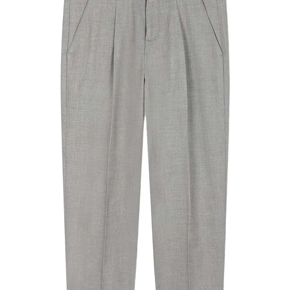 Брюки со складками и манжетами