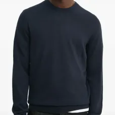 Шерстяной свитер с круглым вырезом