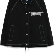 Куртка с декоративной строчкой и логотипом Куртка с декоративной строчкой и логотипом