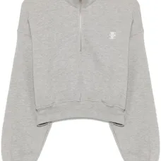 Укороченная толстовка на молнии