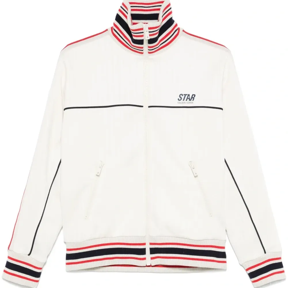 Жакет с отделкой в полоску