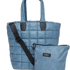 Стёганая джинсовая сумка-тоут Стёганая джинсовая сумка-тоут