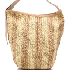 Сумка на плечо из рафии
