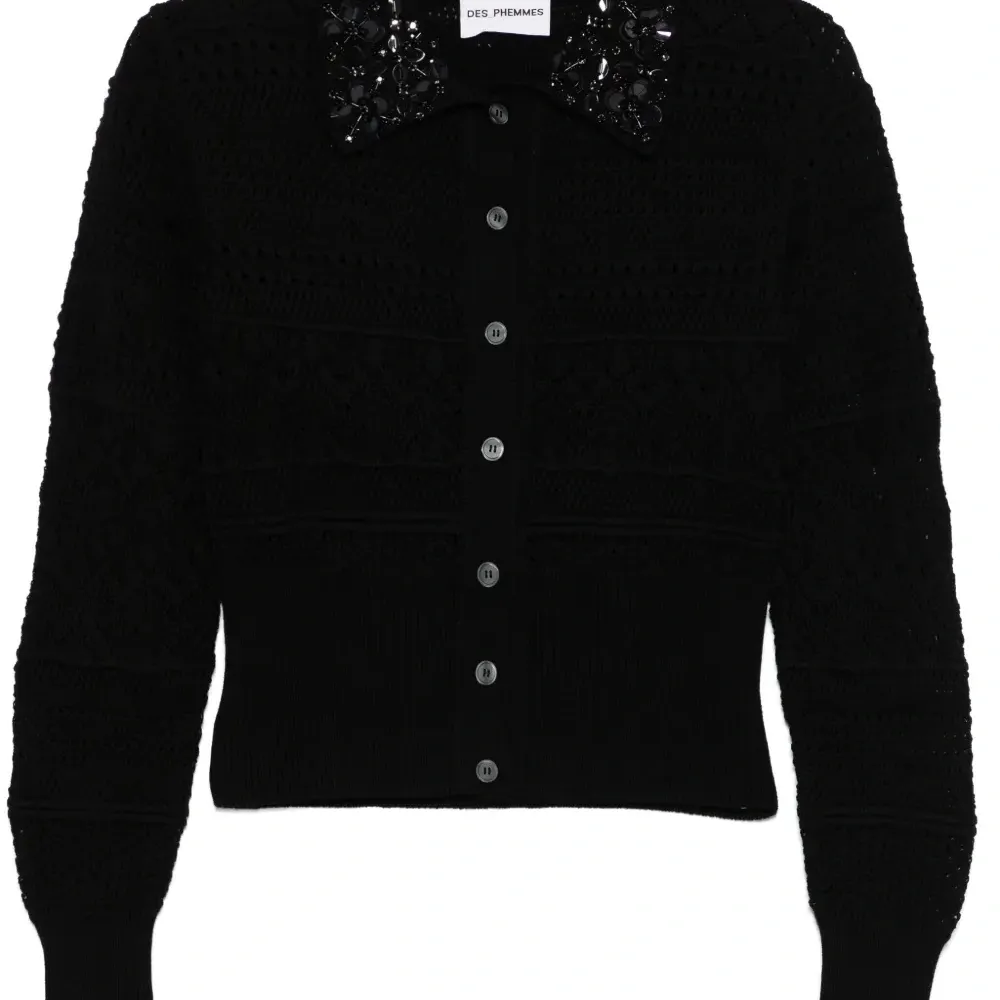 Кардиган с ажурной вязки