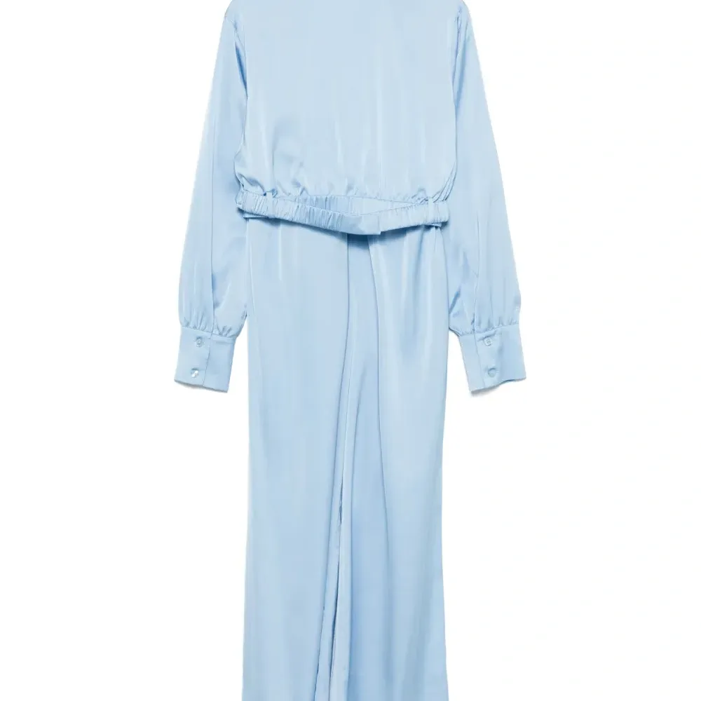 Атласный комплект из топа и брюк