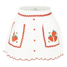 Юбка мини с вышивкой