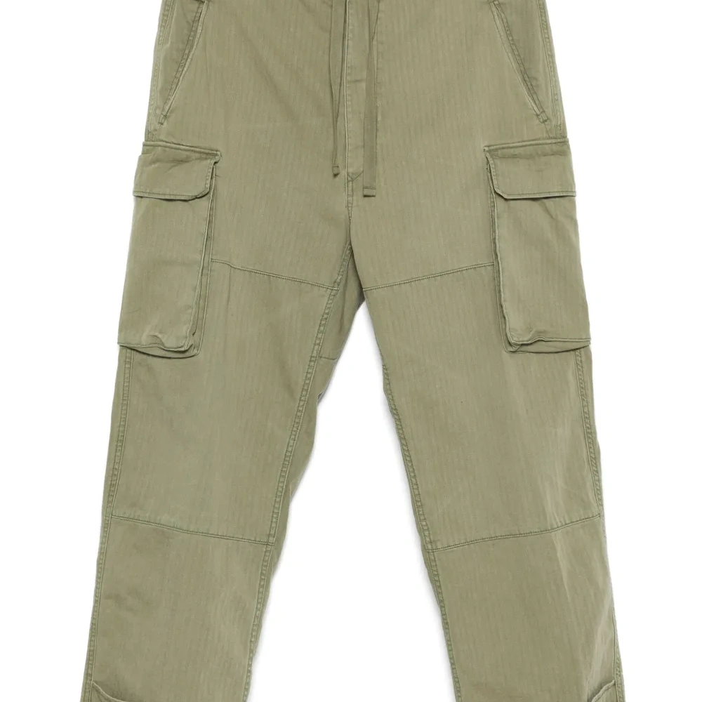 Брюки карго с узором в елочку