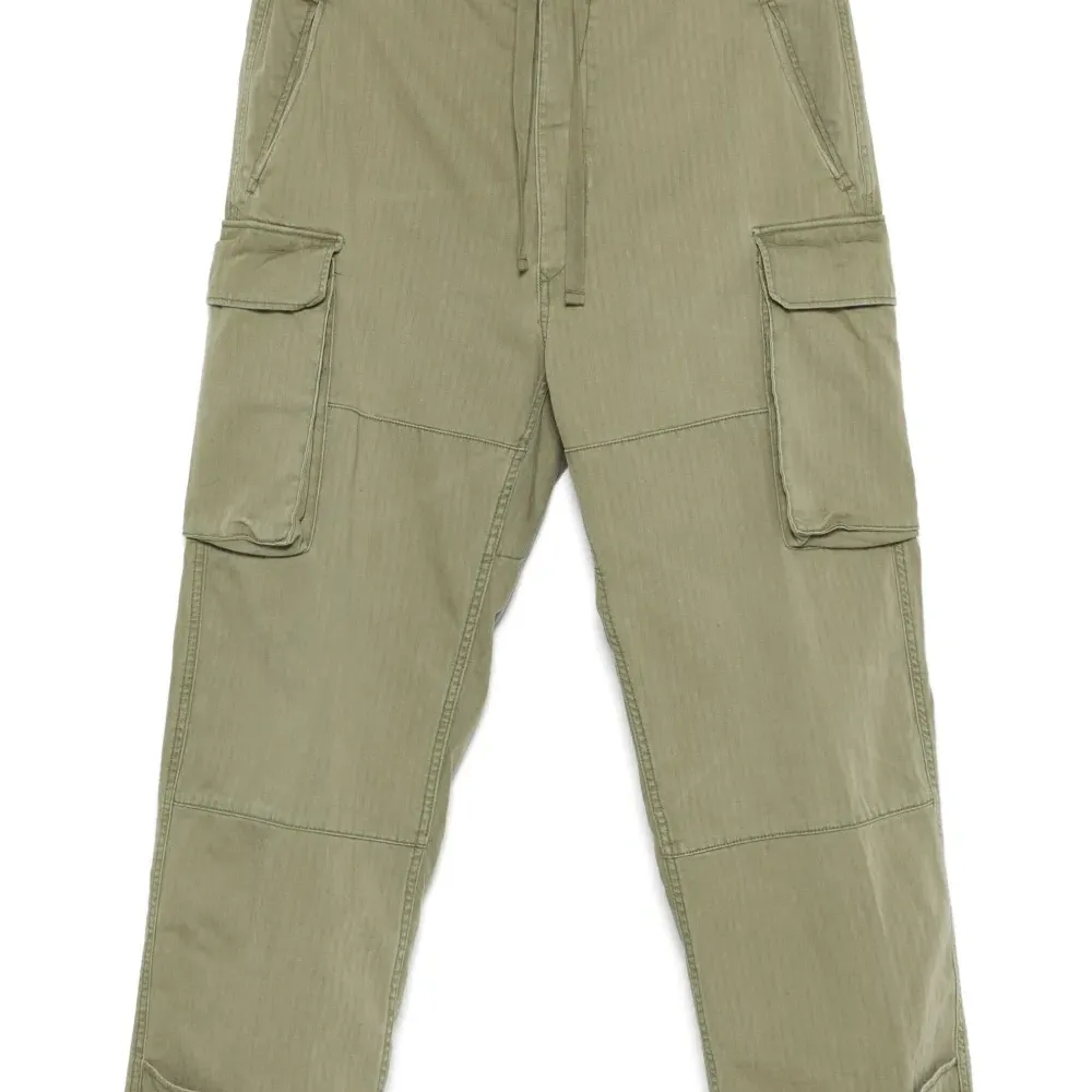 Брюки карго с узором в елочку