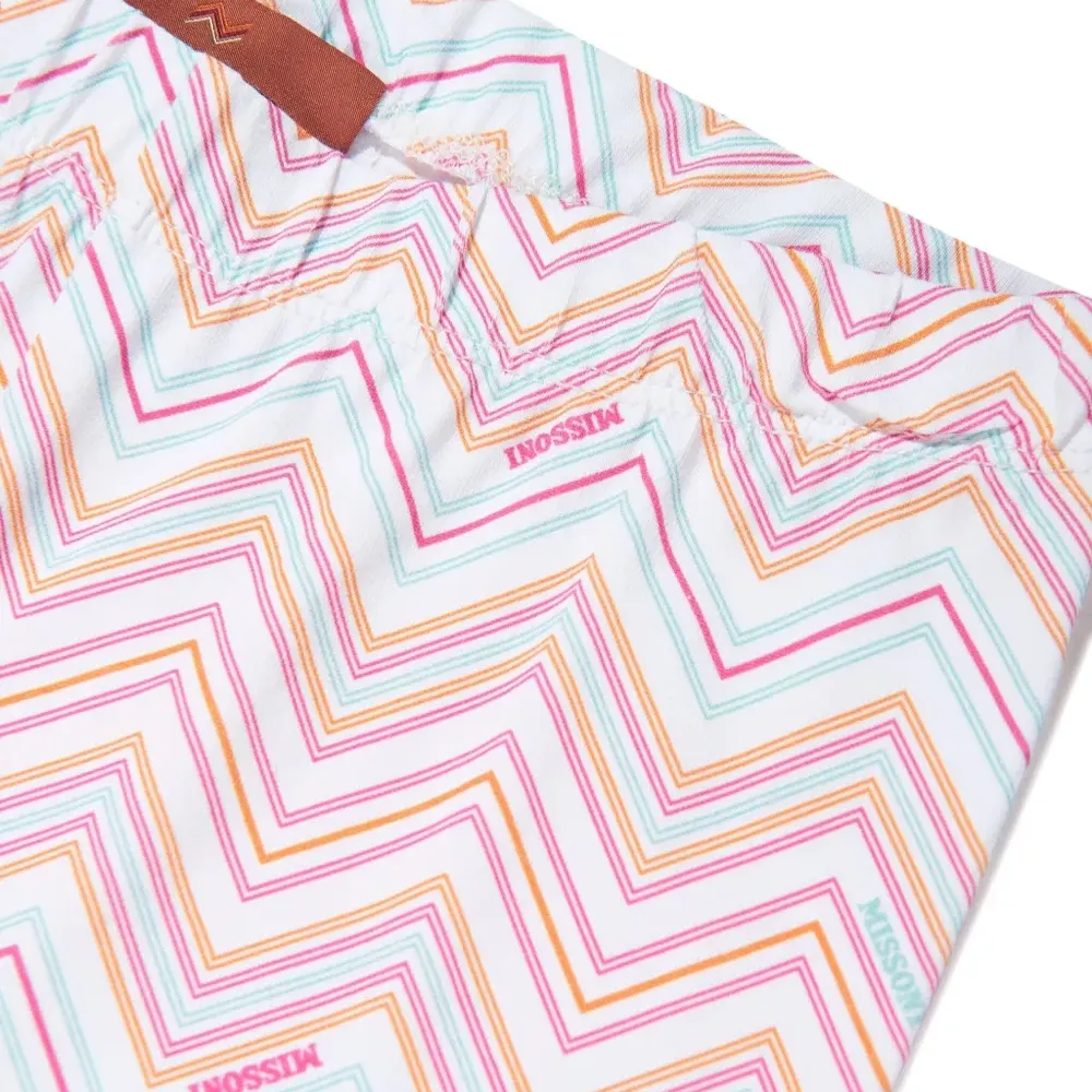 Брюки с узором зигзаг