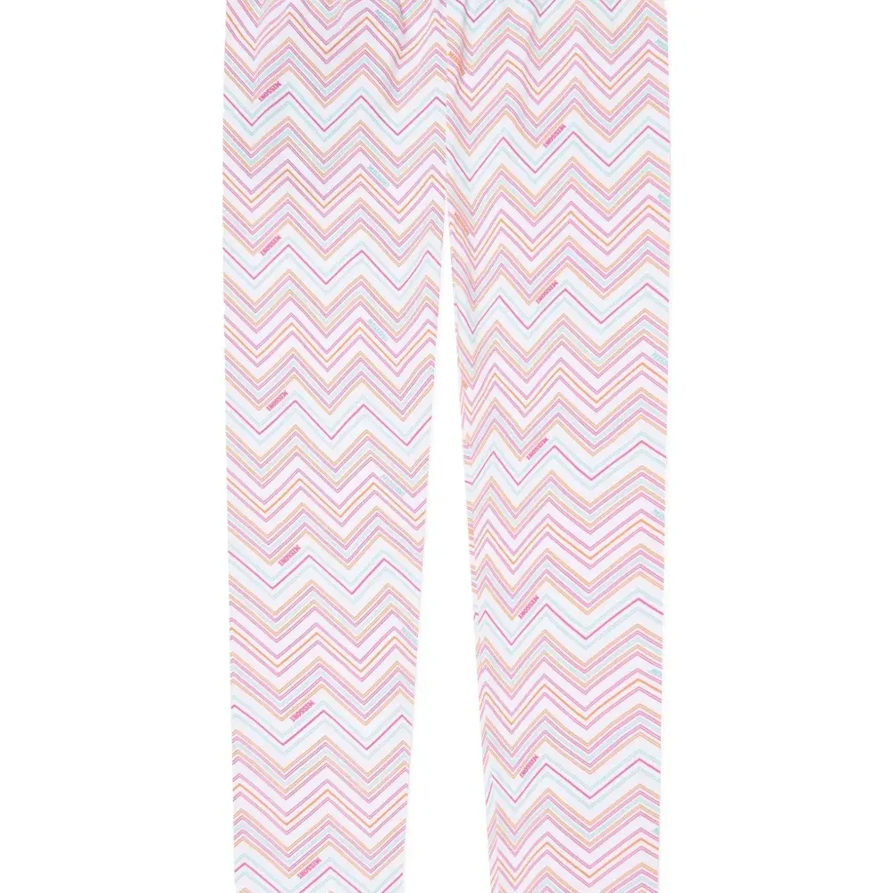 Брюки с узором зигзаг