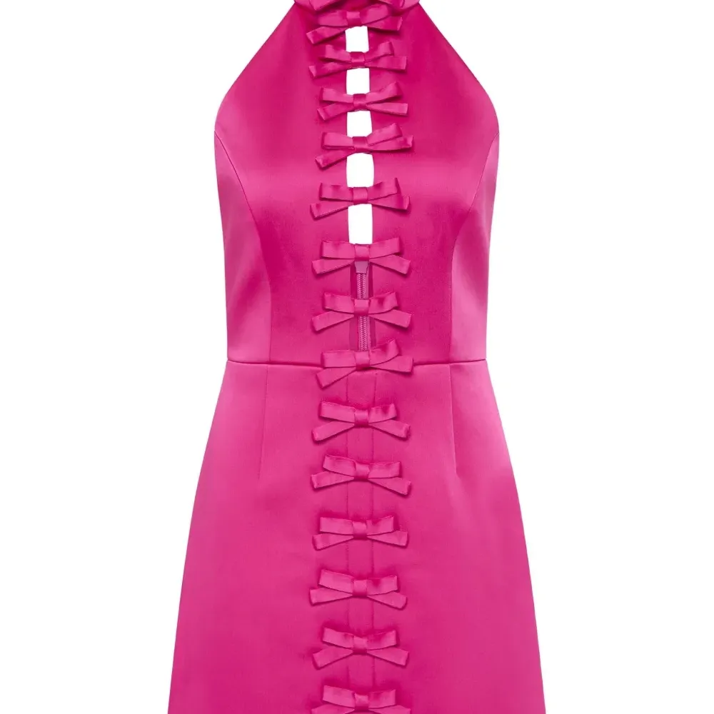 Платье мини с вырезом халтер