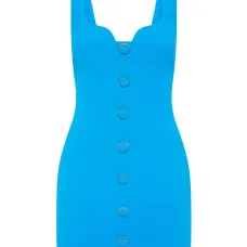 платье мини с вырезом в форме сердца