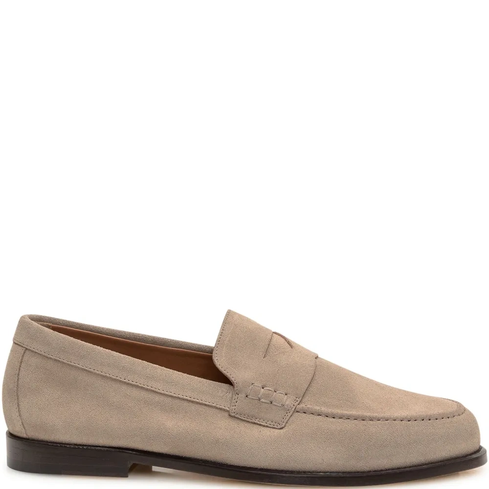 Замшевые пенни-лоферы