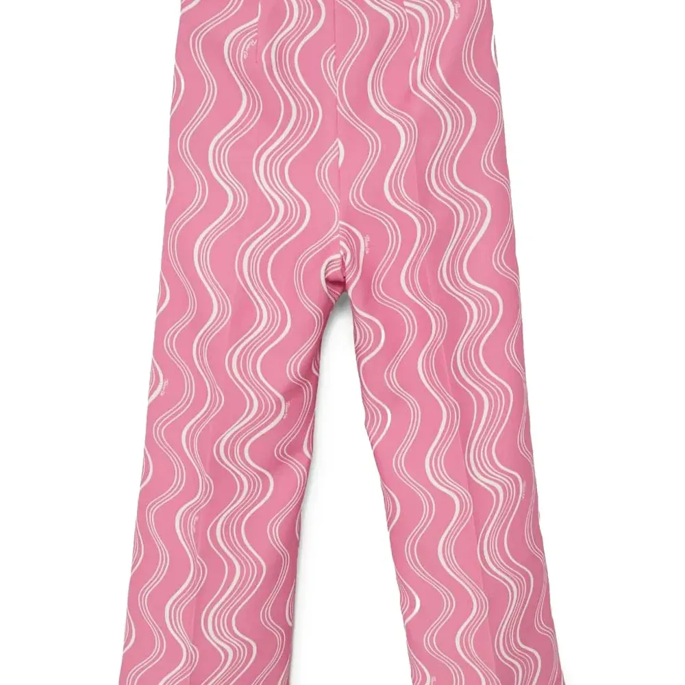 Брюки с абстрактным принтом