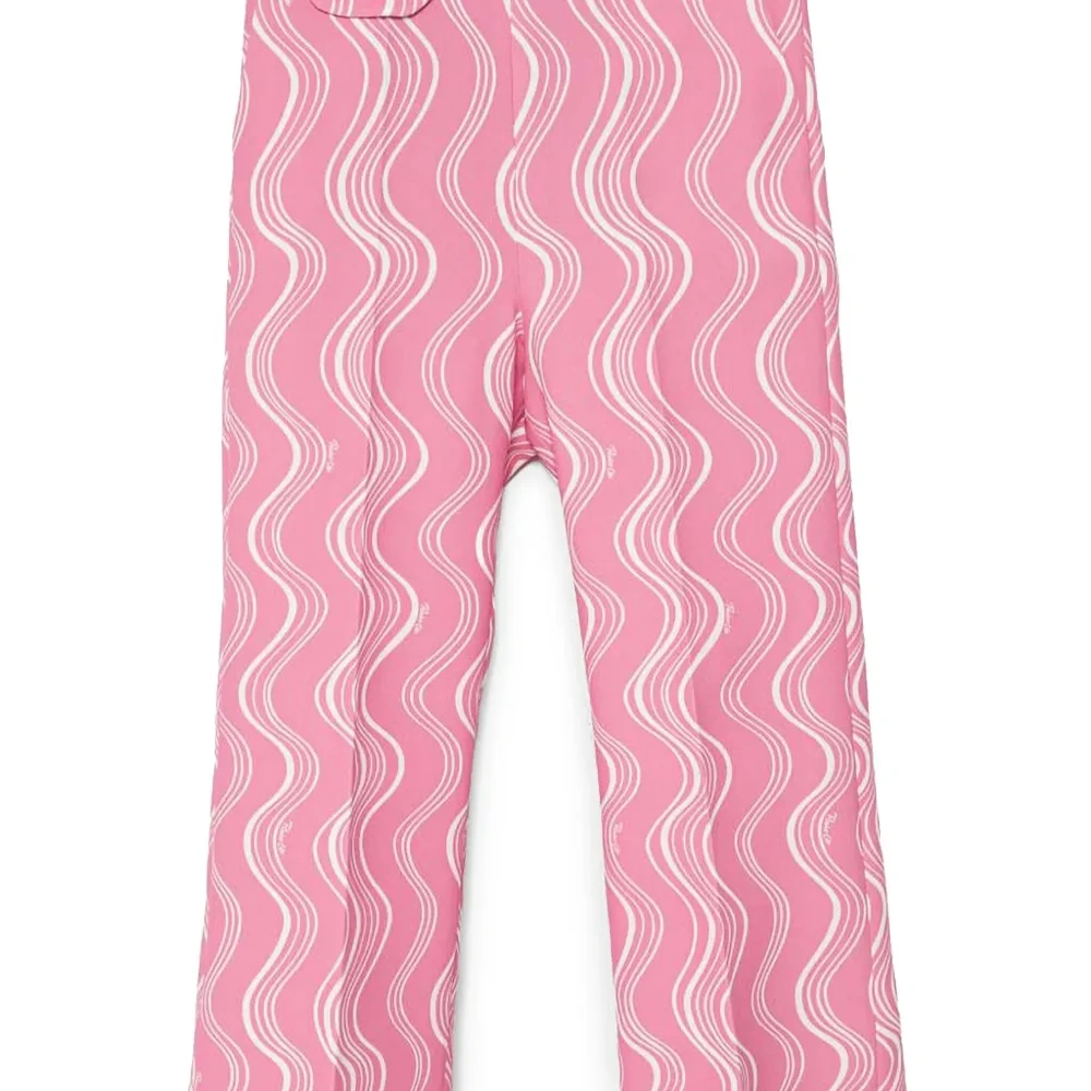 Брюки с абстрактным принтом