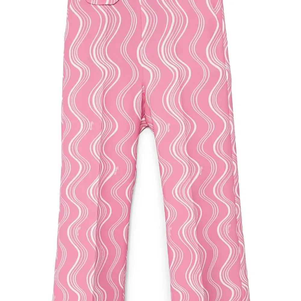 Брюки с абстрактным принтом