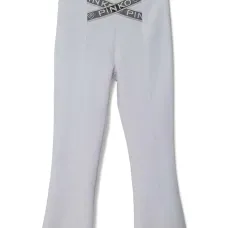Брюки с вышитым логотипом