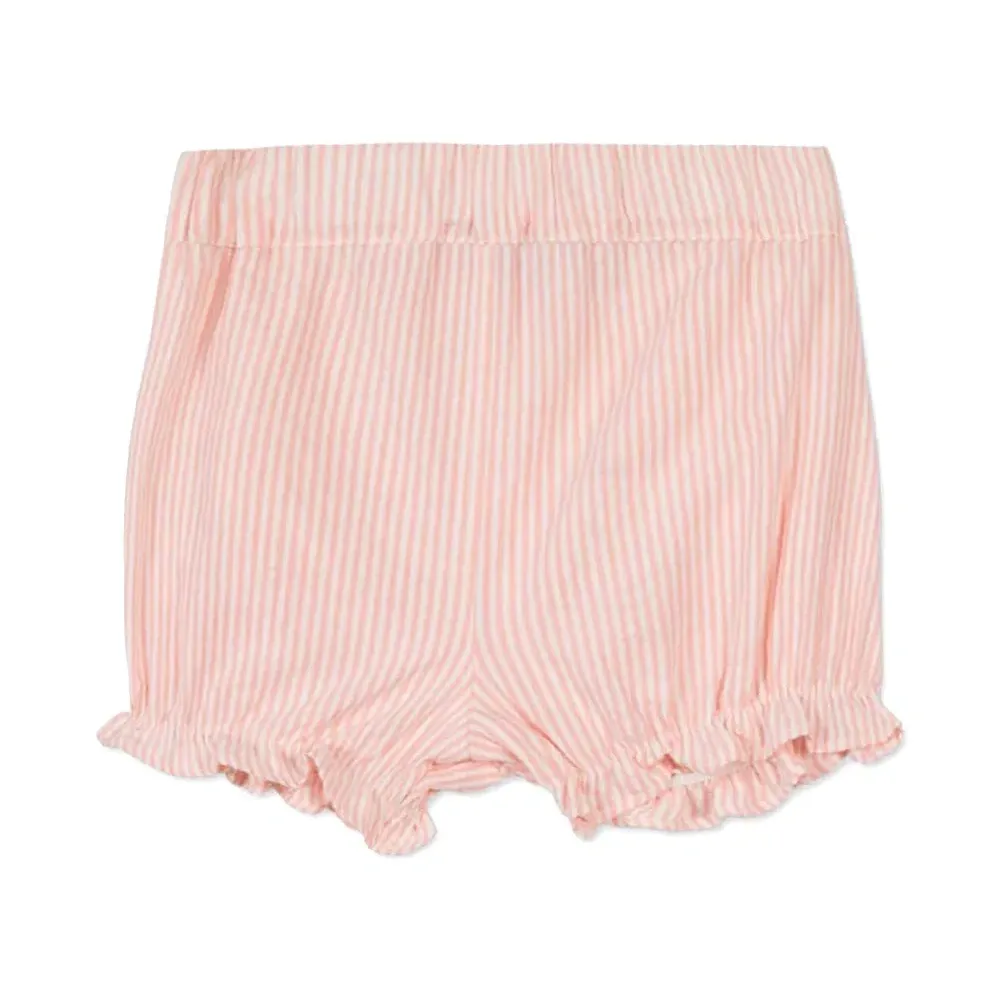 Комплект из платья и блумеров в полоску