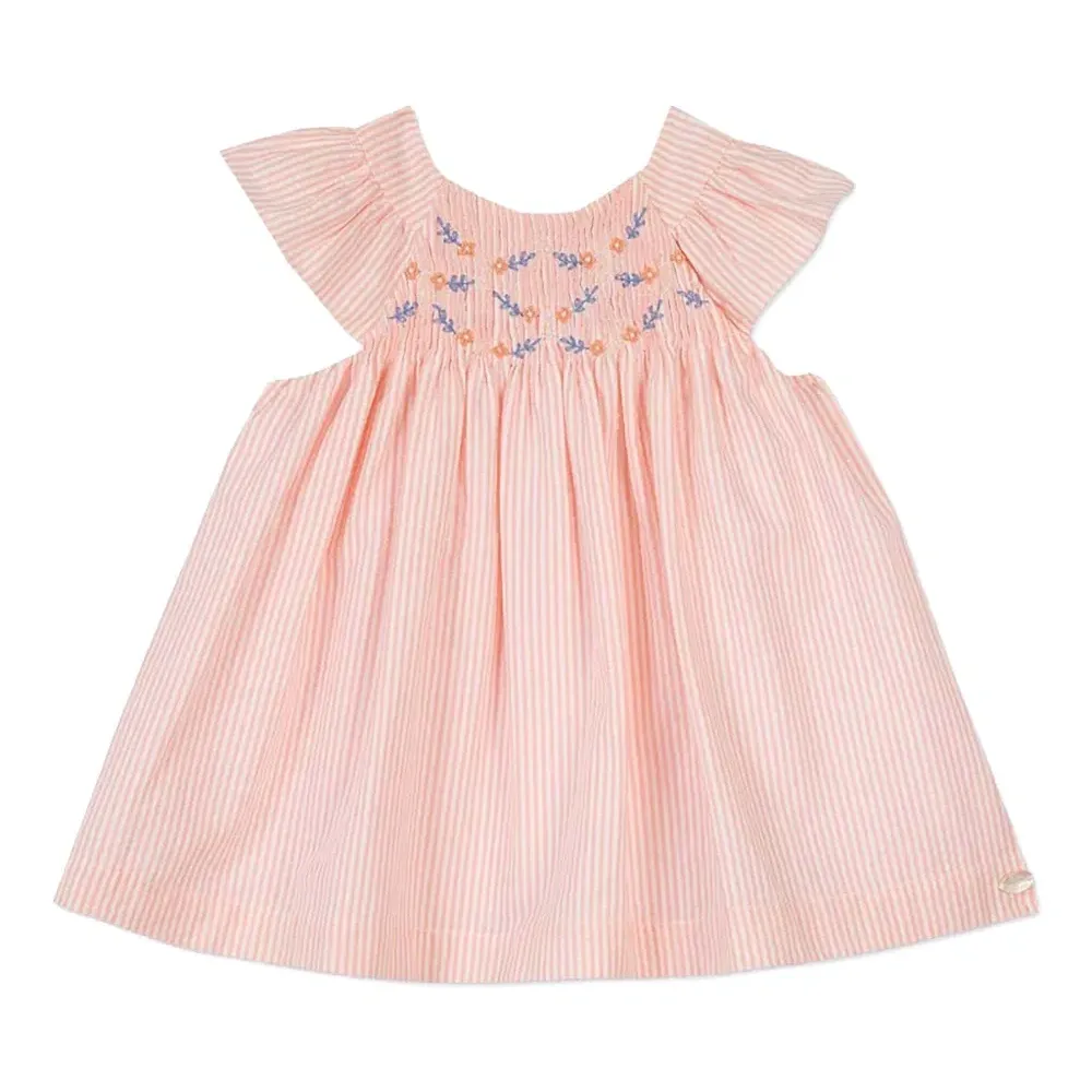 Комплект из платья и блумеров в полоску