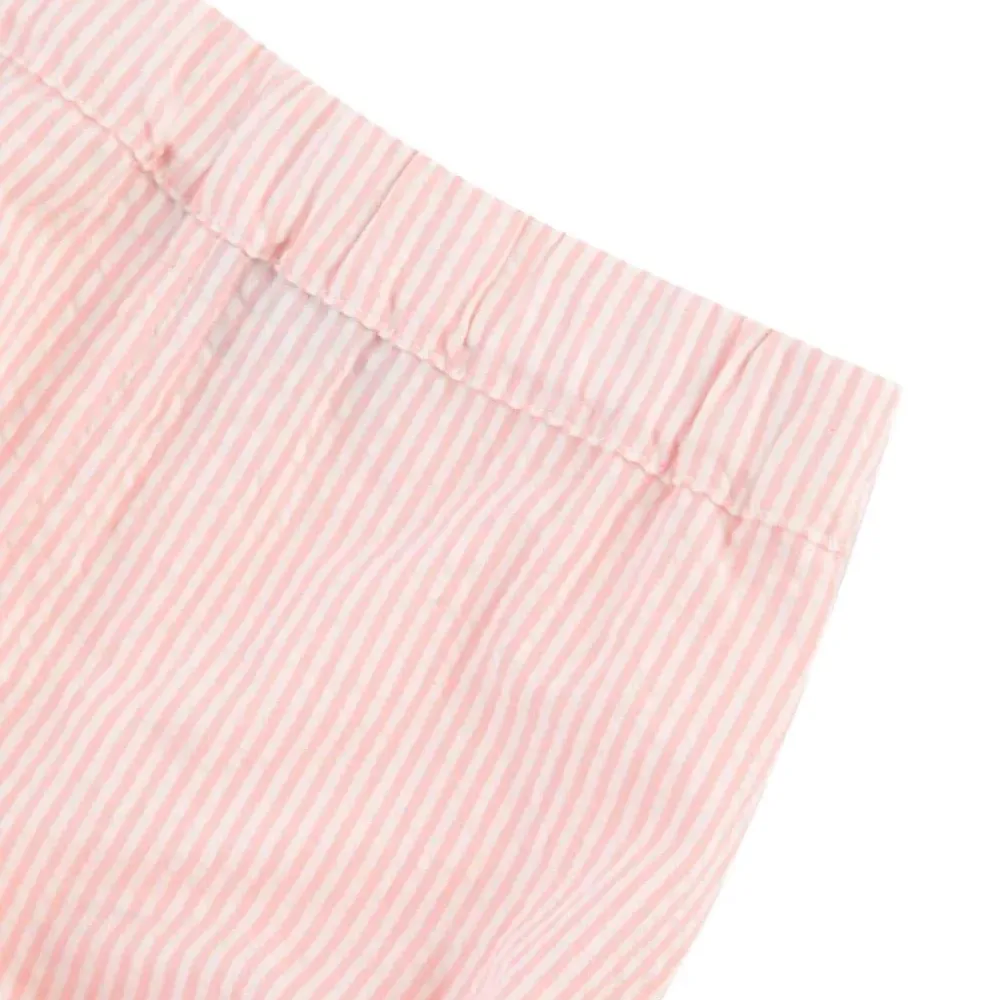 Комплект из платья и блумеров в полоску