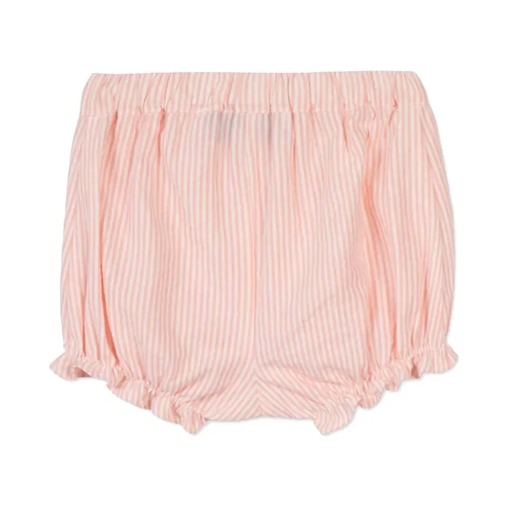 Комплект из платья и блумеров в полоску