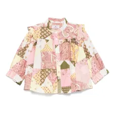 Блузка в технике пэчворк