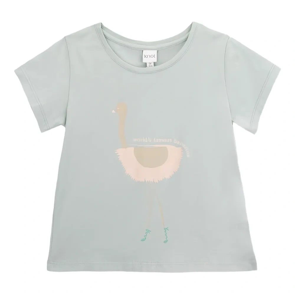 Футболка с принтом под страусиную кожу