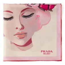 Шелковый платок с принтом