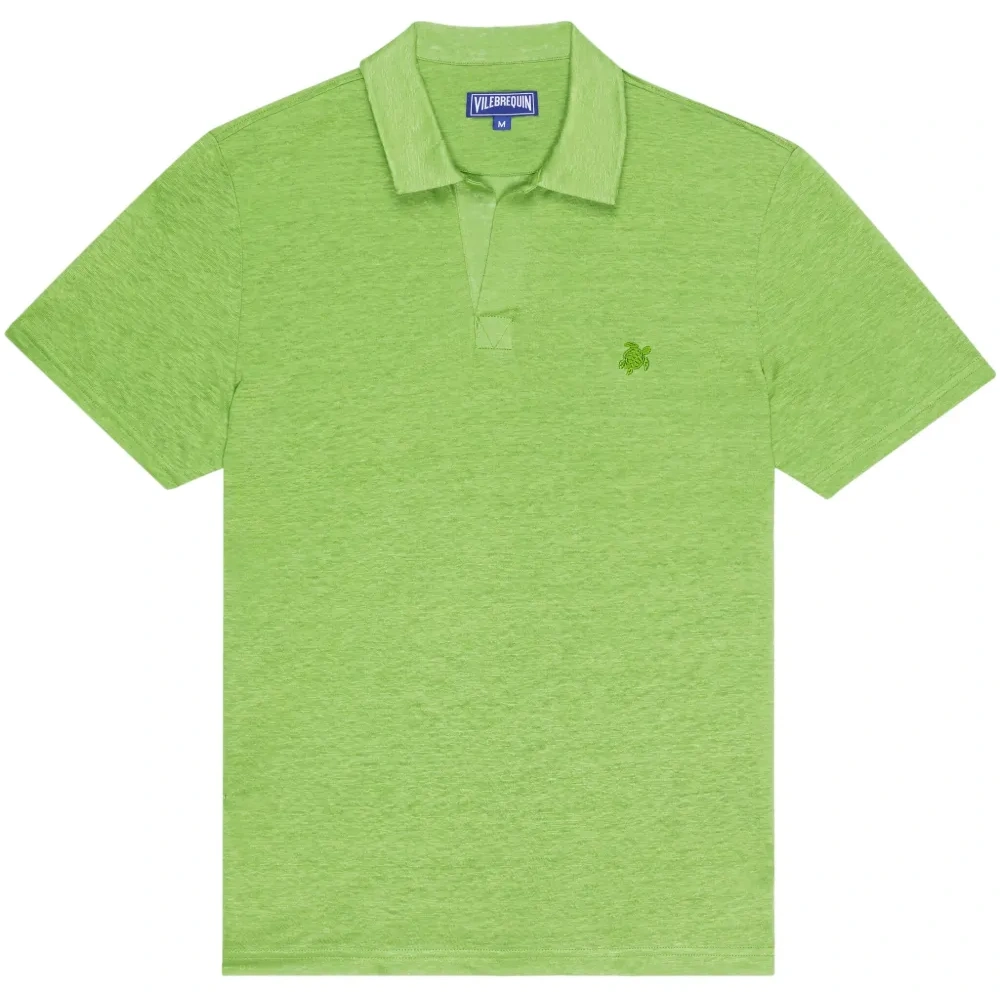 Льняная рубашка поло