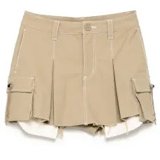 Юбка-шорты со складками