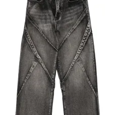 Зауженные джинсы со вставками