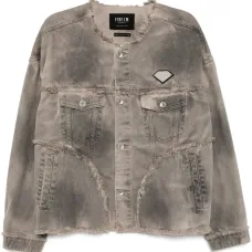 Джинсовая куртка с нашивкой-логотипом